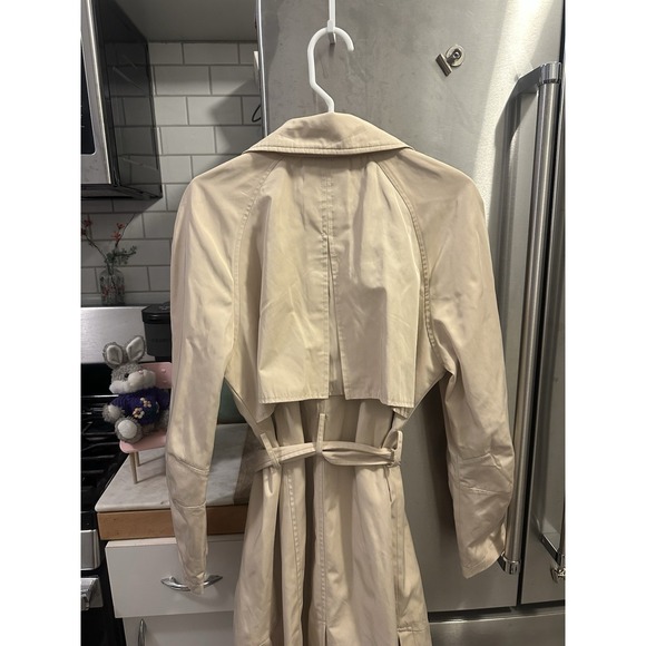 Avec Las Filles Trench Coat Removable Hood SzM Work Brunch Business Jeans Nwot - Picture 7 of 12